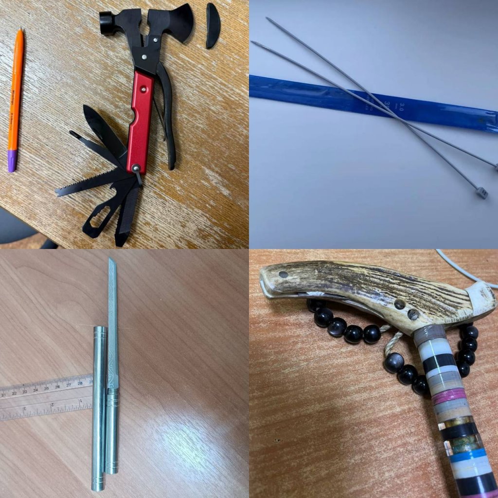 У посетителей уральских судов за год нашли 3855 единиц оружия