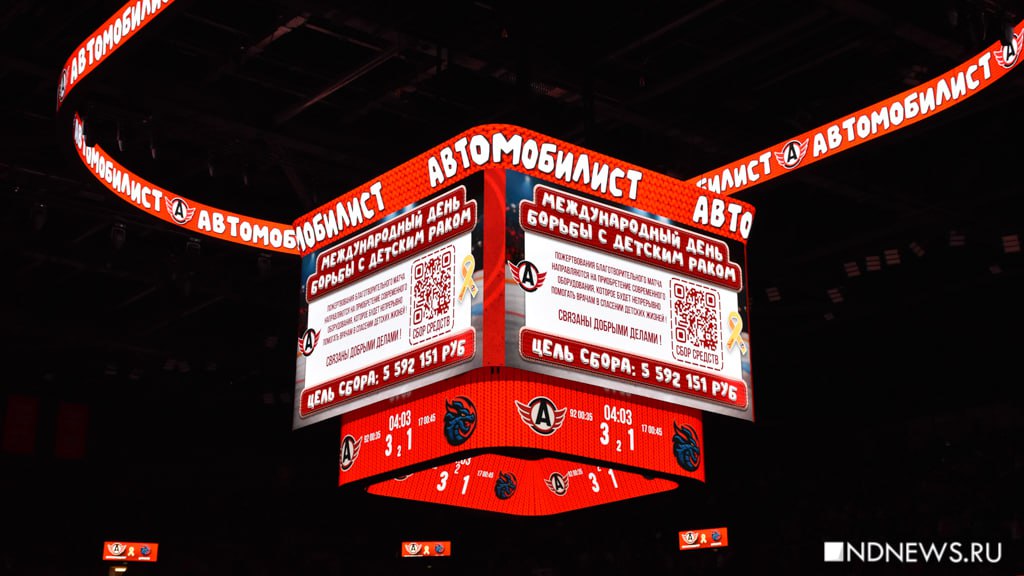 Хоккейные болельщики собрали 4,1 миллиона рублей для детского онкоцентра