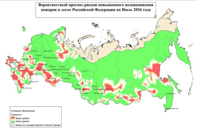 Авиалесоохрана опубликовала чрезвычайный прогноз: где будут сильно гореть леса (КАРТЫ)