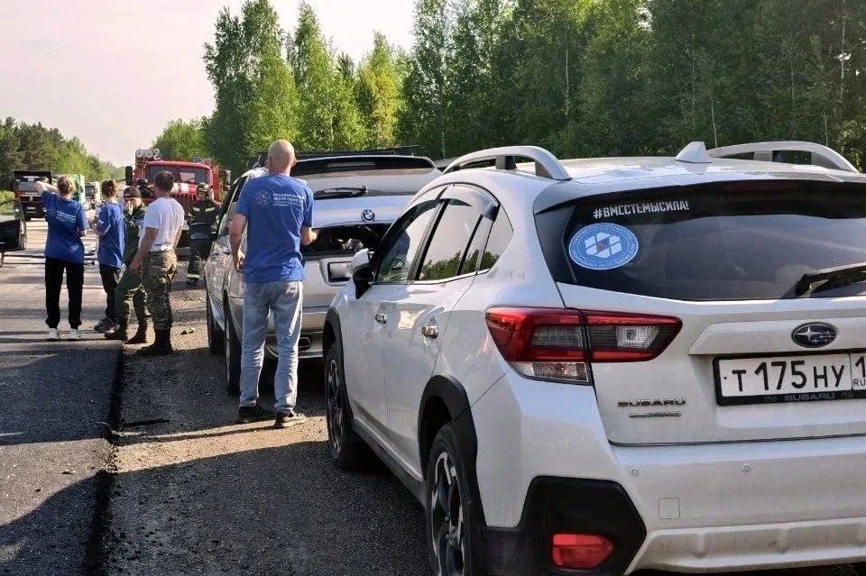 Участники учений поисковиков стали свидетелями ДТП и оказали помощь пострадавшим