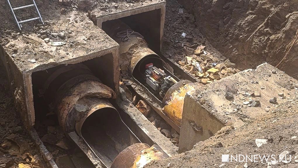 Робот-дефектоскоп проверяет теплосети Академического района (ФОТО, ВИДЕО)